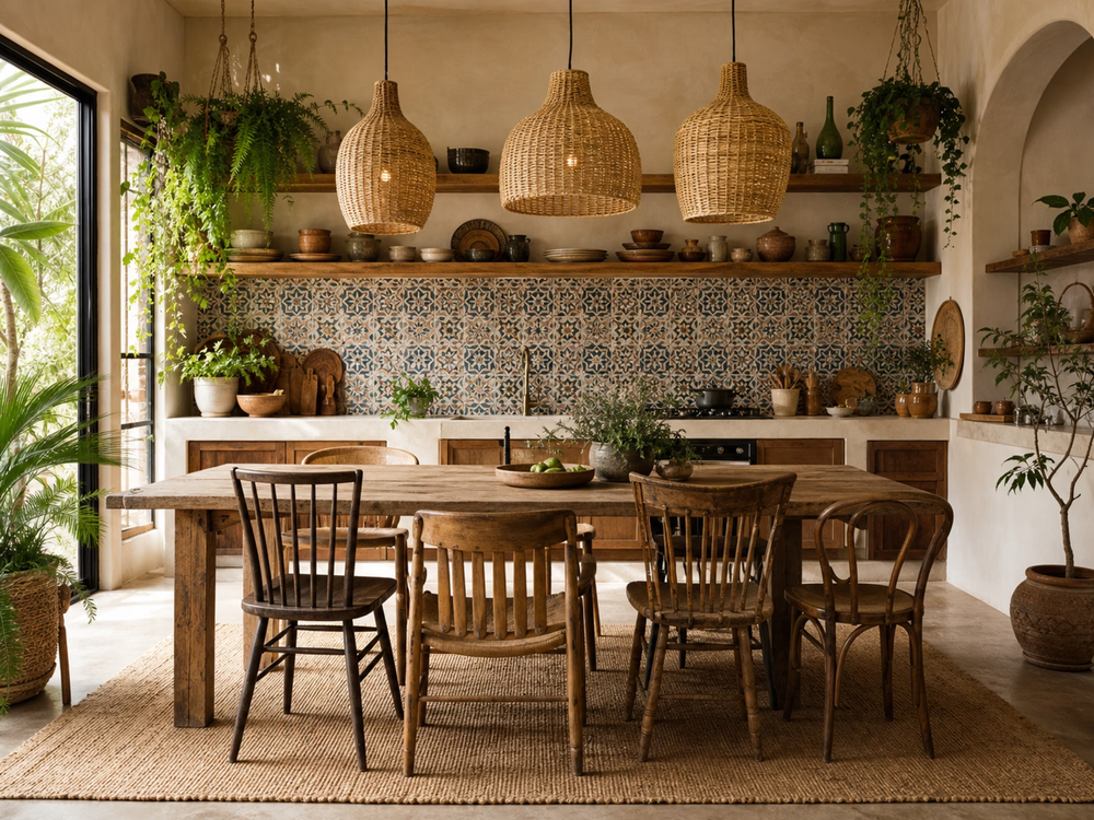 Bohemian interior design example 3