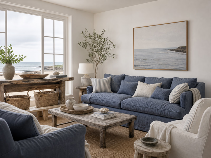 British Coastal interior design room