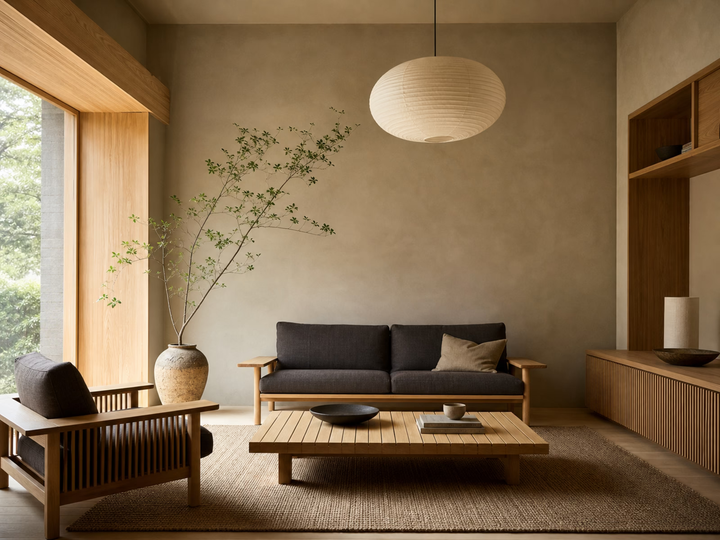 Japandi interior design room