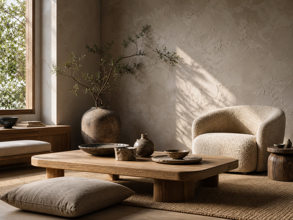 Japandi interior design example 1