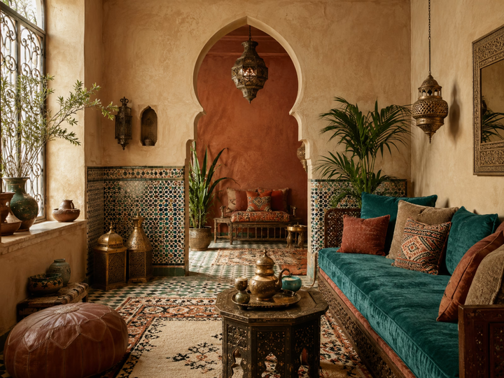 Moorish interior design room