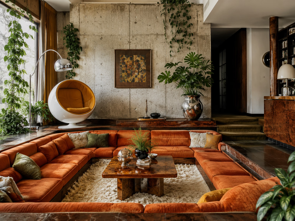 70s Revival interior design room